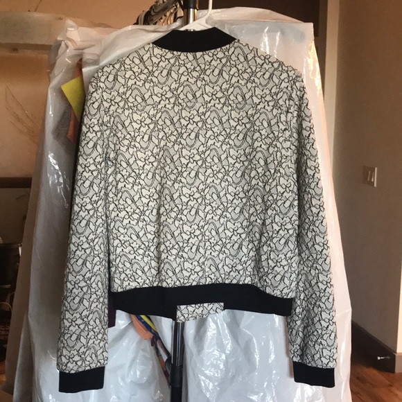 BCBG Max Azria Lace Bomber Jacket - Picture 6 of 6